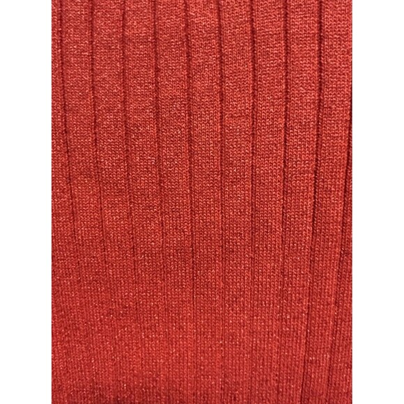 New Flying Tomato Red Sparkly Sweater Short Sleeve Sz M Festive Holiday - Picture 8 of 9